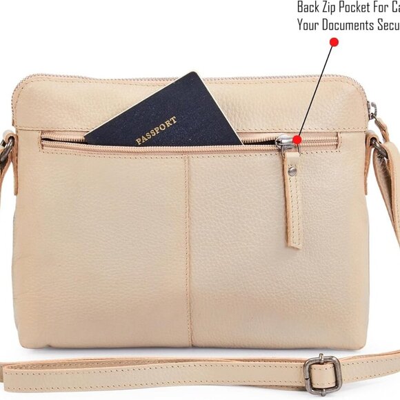 Real Leather Soft Crossbody Bags for Women Small Purse Trendy Shoulder Sling Tra - Picture 5 of 6